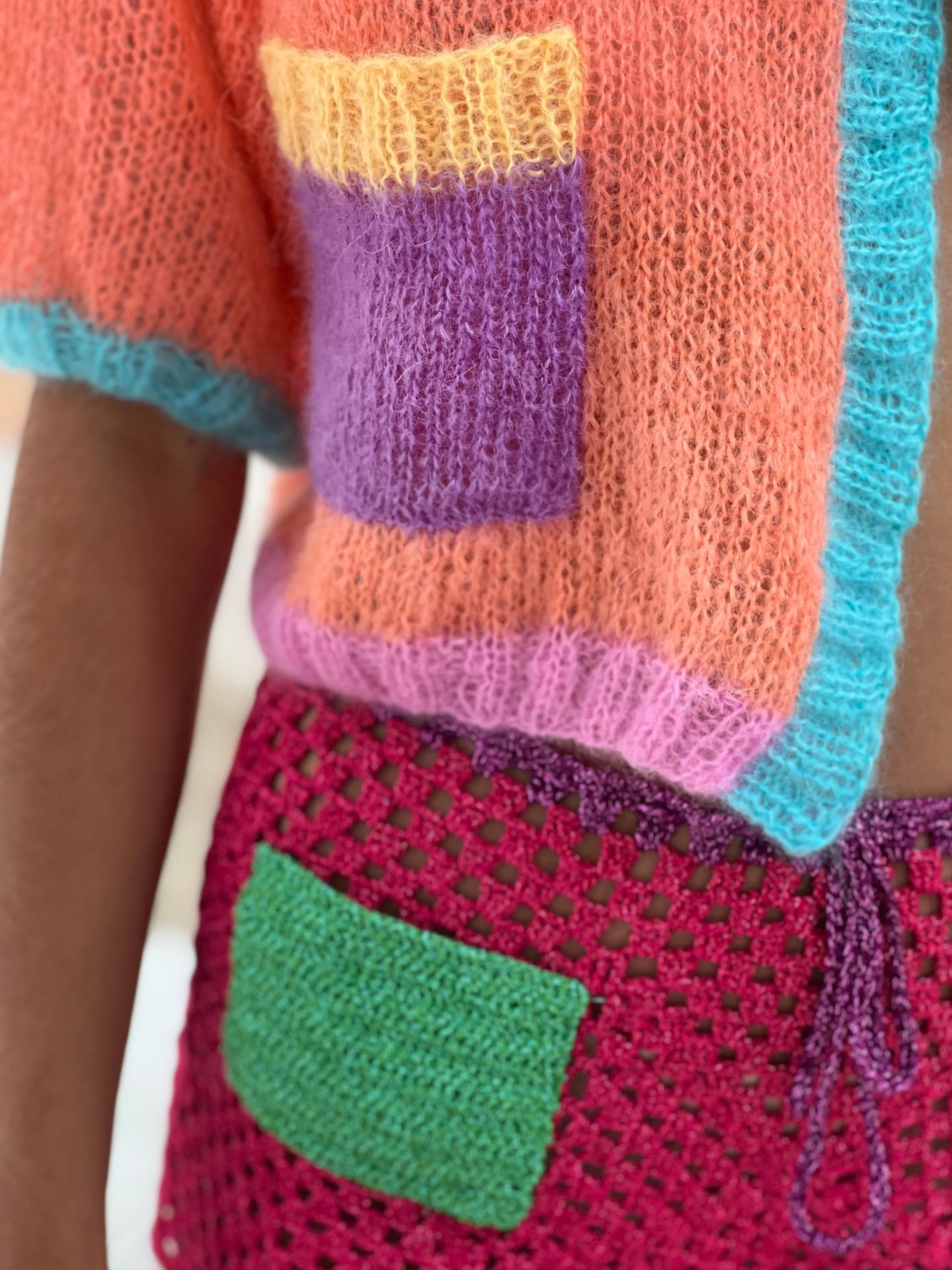 Rose Carmine Boleros-MINI JACKET CANDY STRONGS