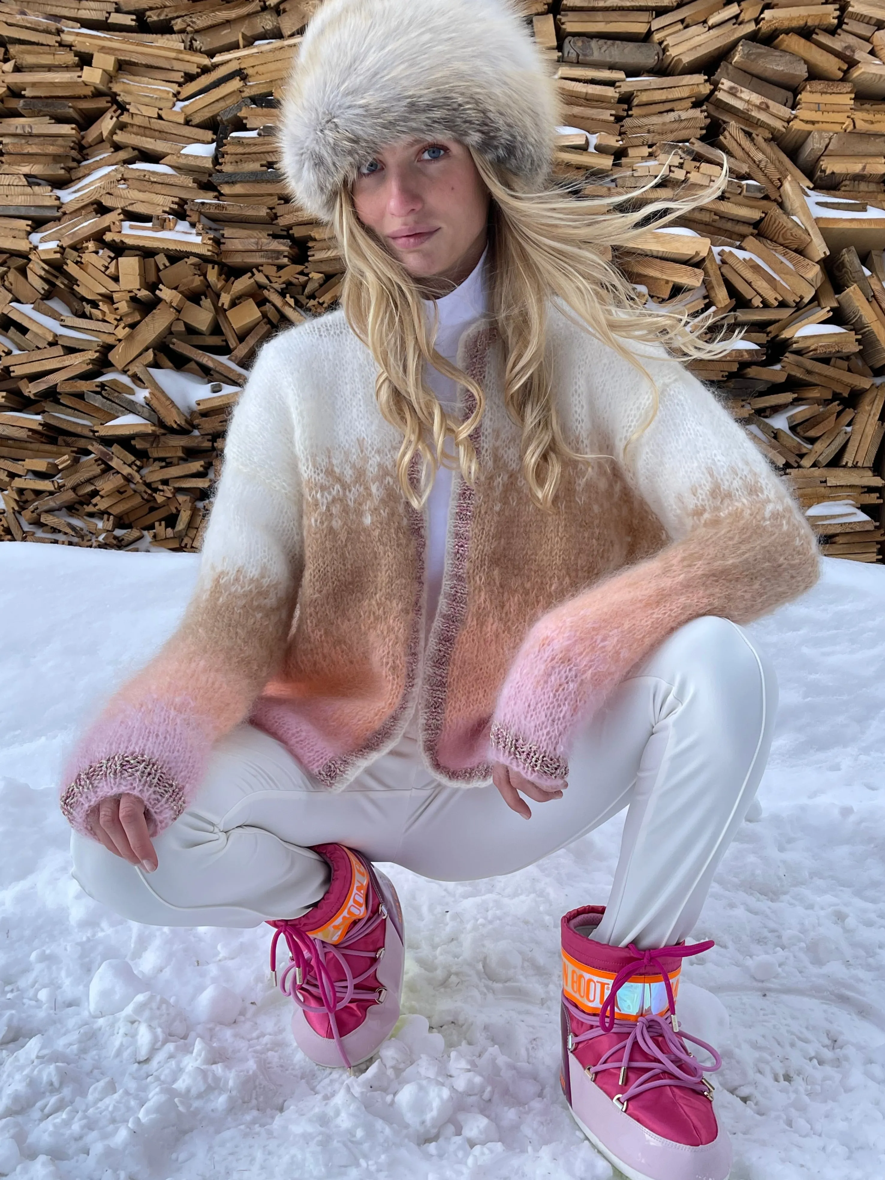 Rose Carmine Iconics|Jackets-ROSE PALE TIE&DYE LITTLE JACKET