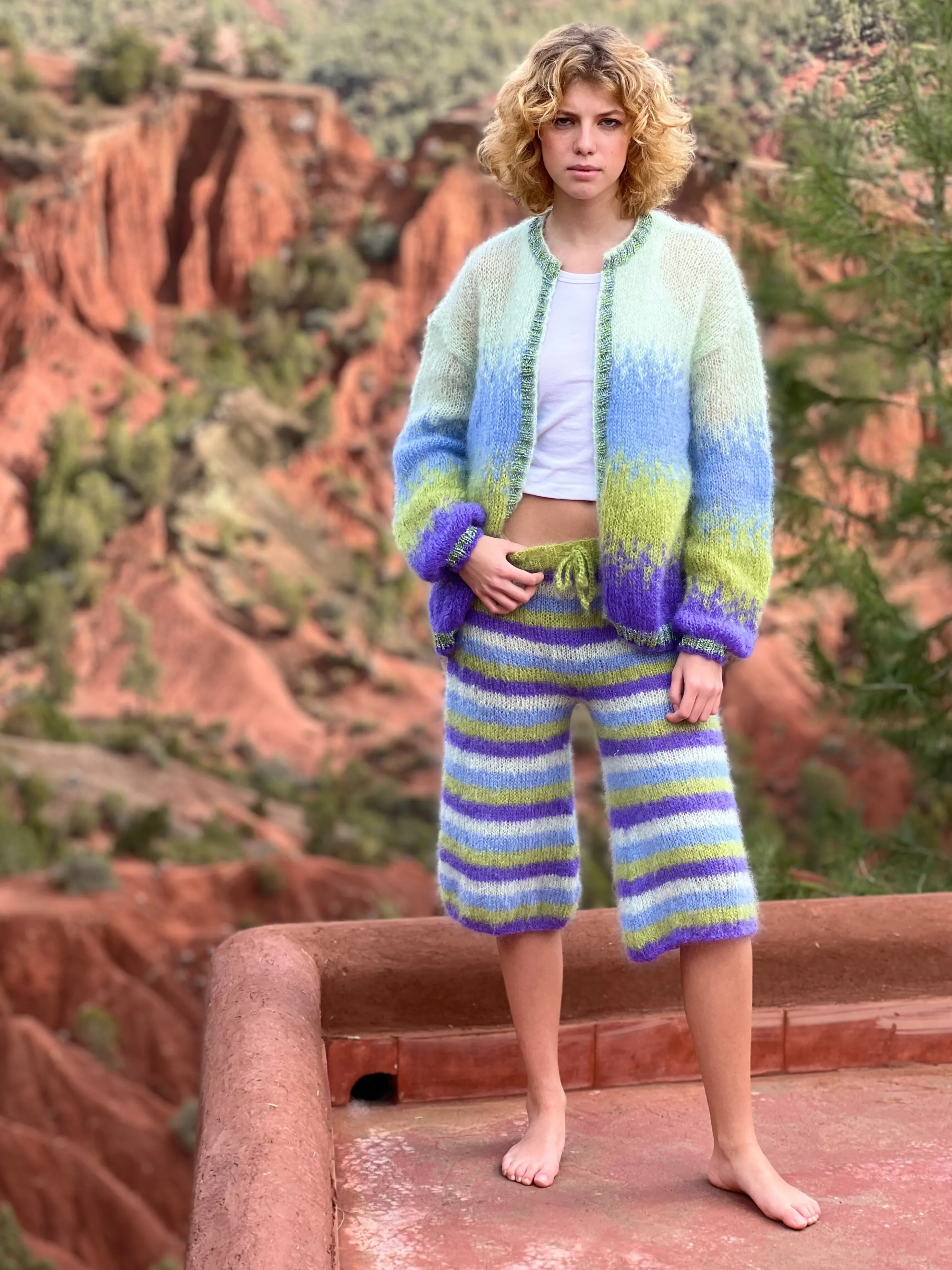 Rose Carmine Jackets-LITTLE JACKET TIE&DYE PACIFIQUE