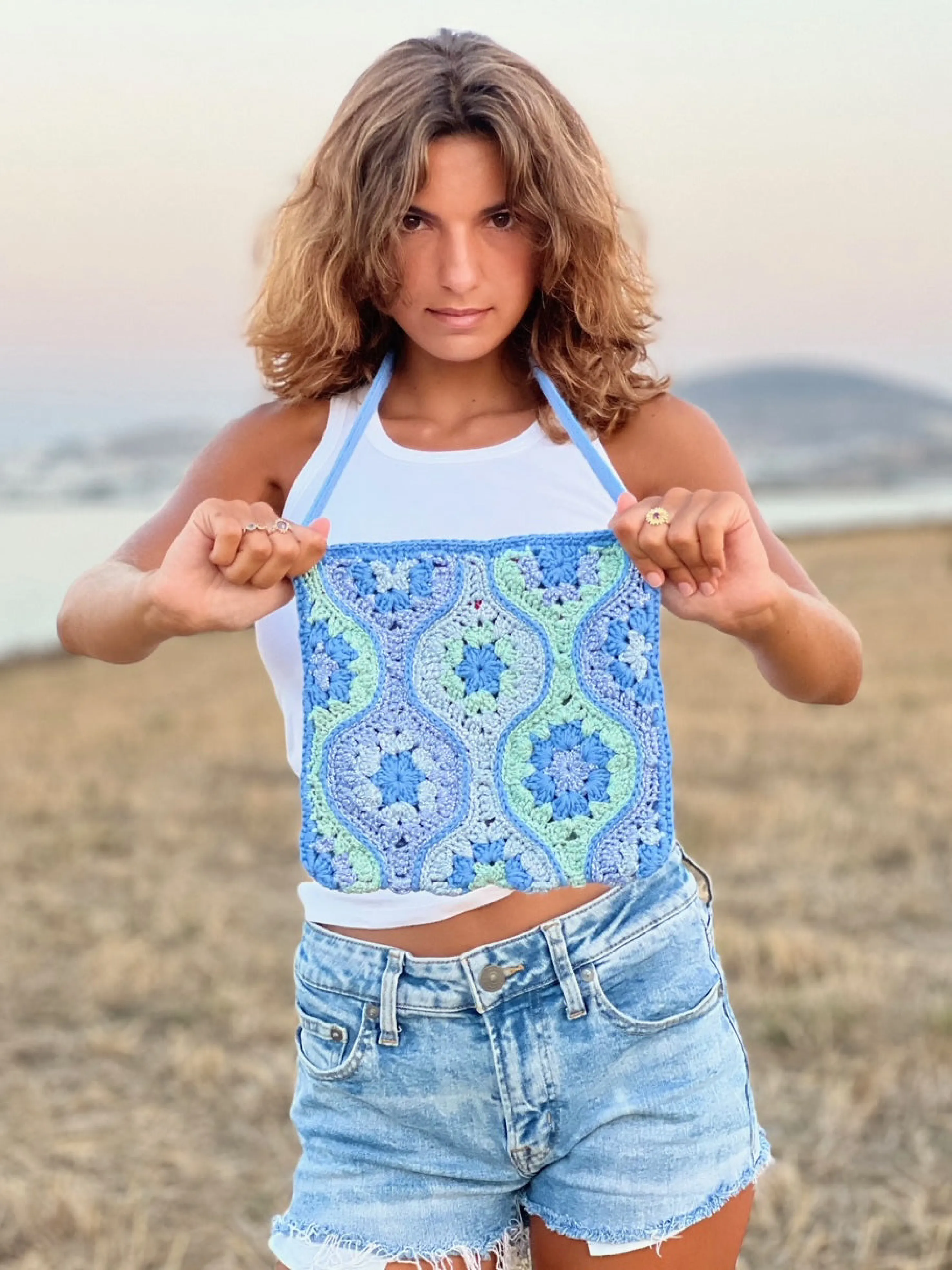 Rose Carmine Accessories-BAG LUXURY BLUE