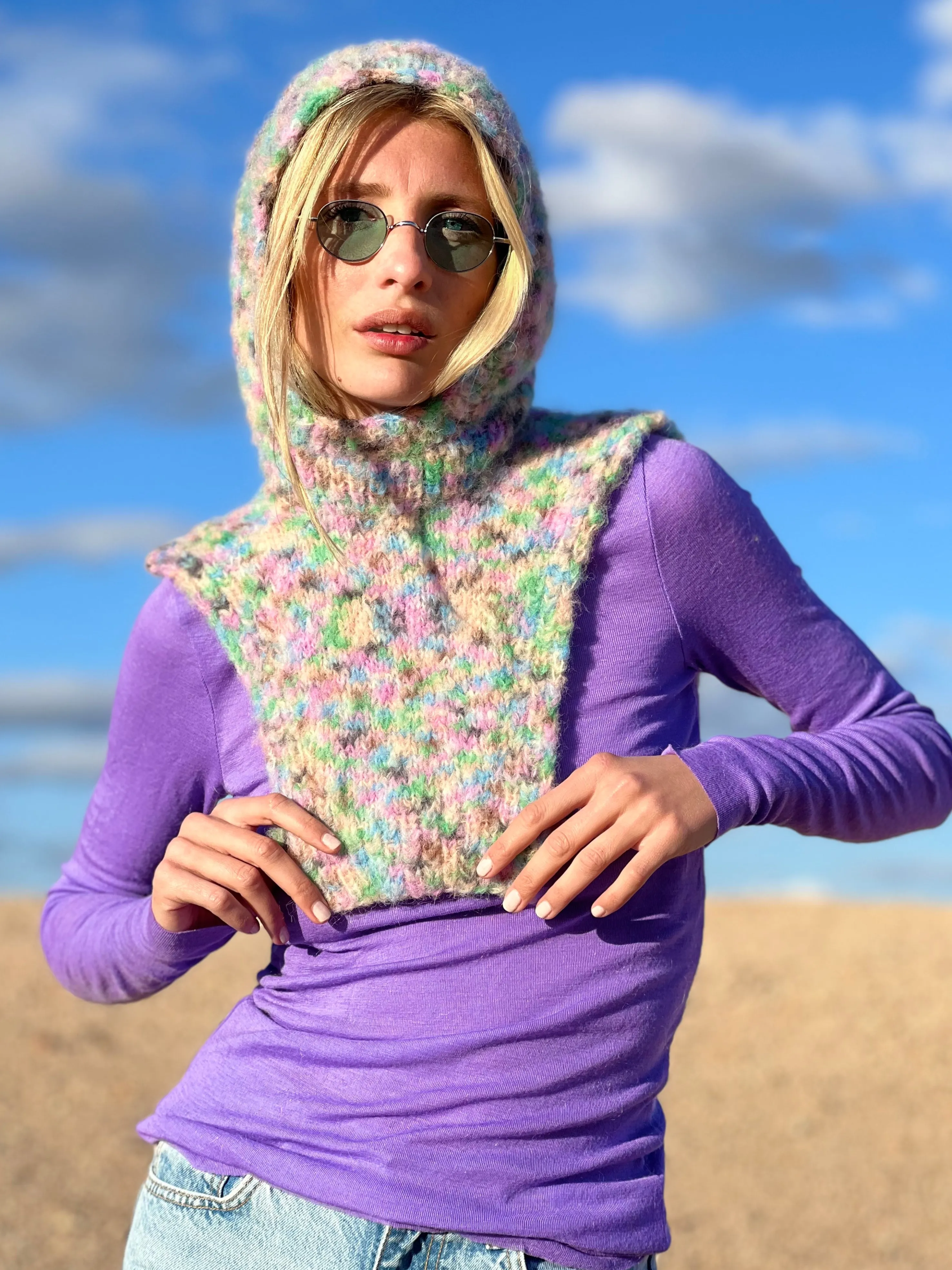 Rose Carmine Accessories-HOODIE DOUDOU LILAS