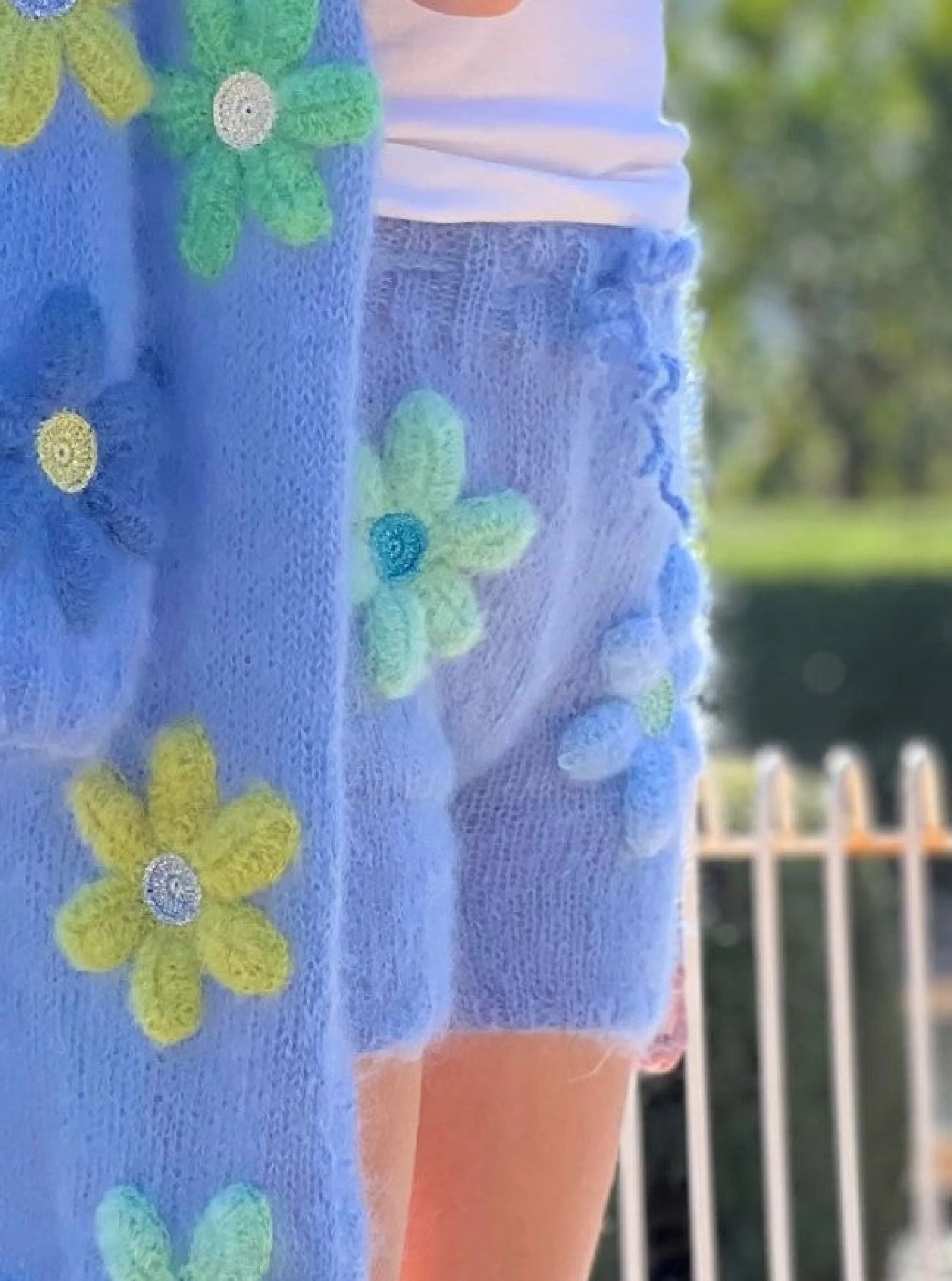 Rose Carmine Bottoms-SHORT FREE FLOWERS BLEU