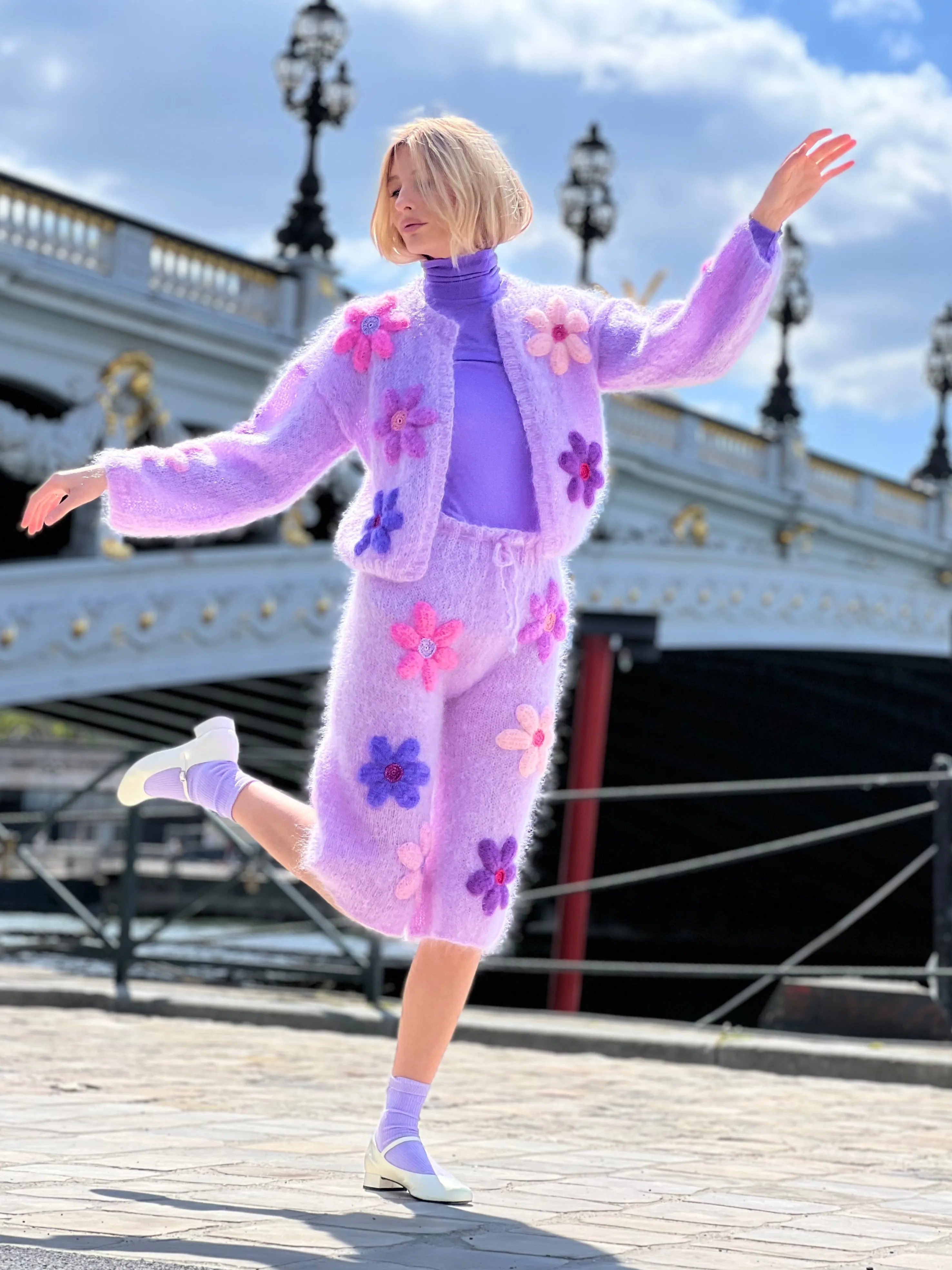 Rose Carmine Bottoms-BERMUDA FREE FLOWERS PARME