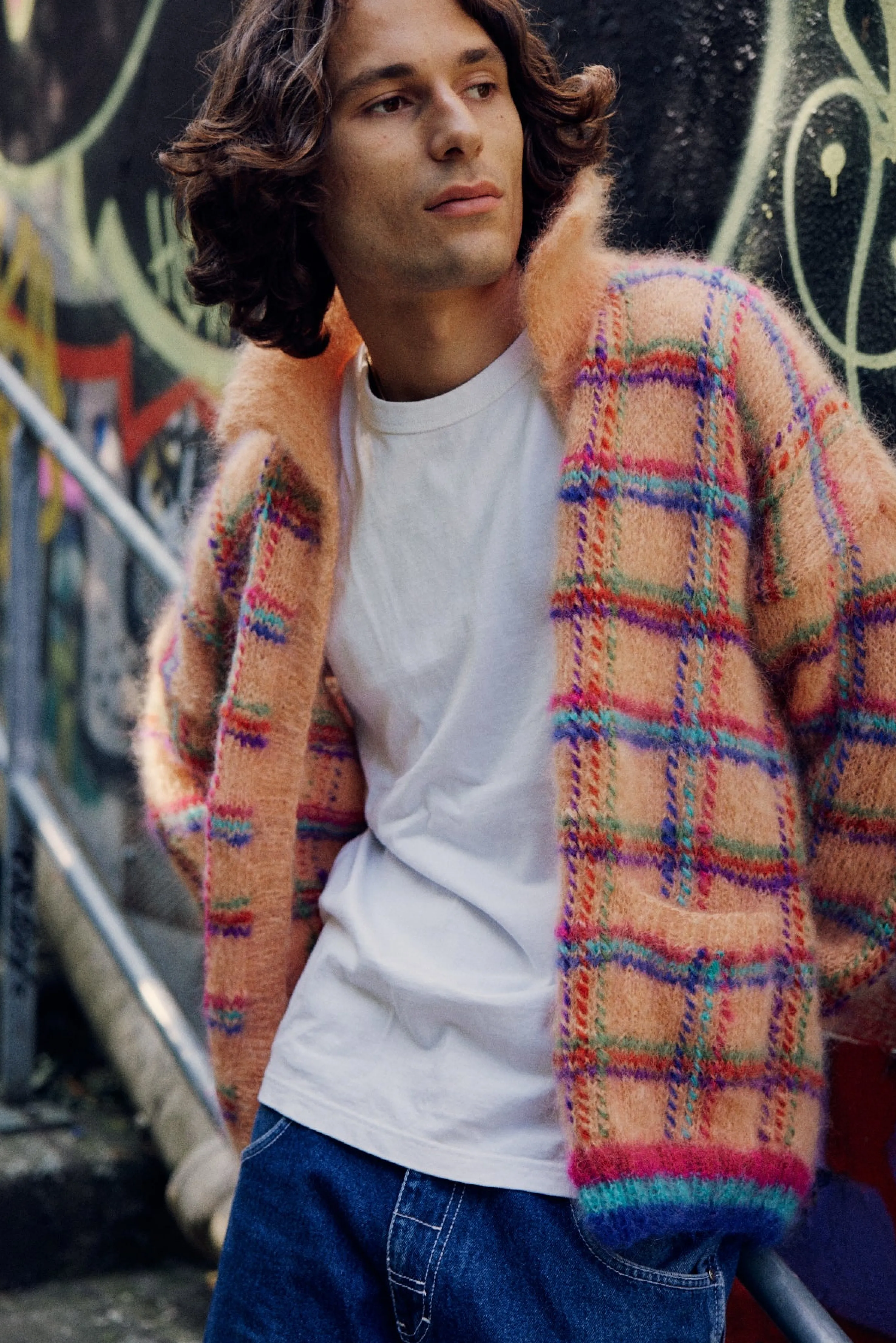 Rose Carmine Jackets-JACKET TARTAN SALMON