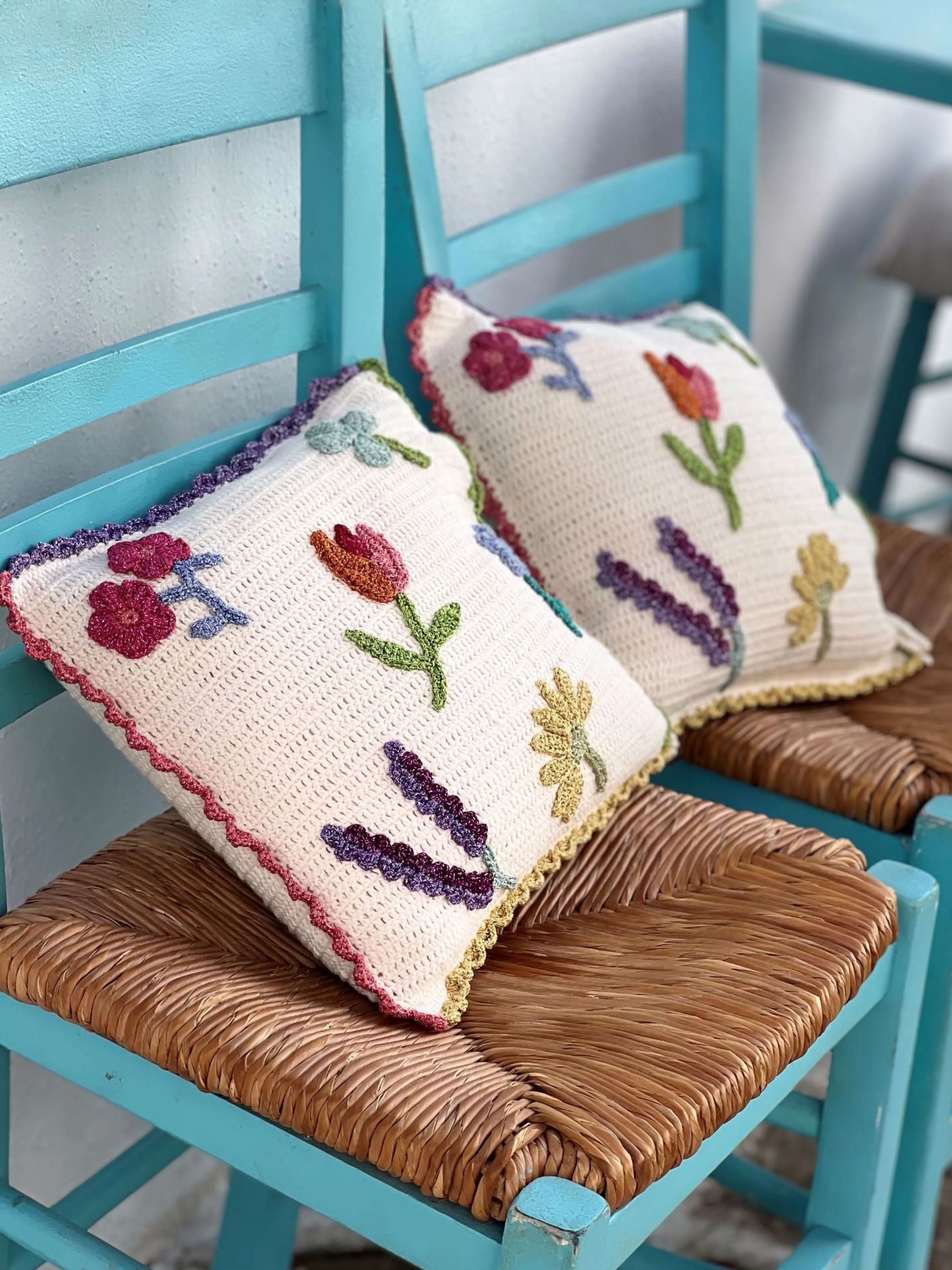 Rose Carmine Accessories-PILLOW BLOOM