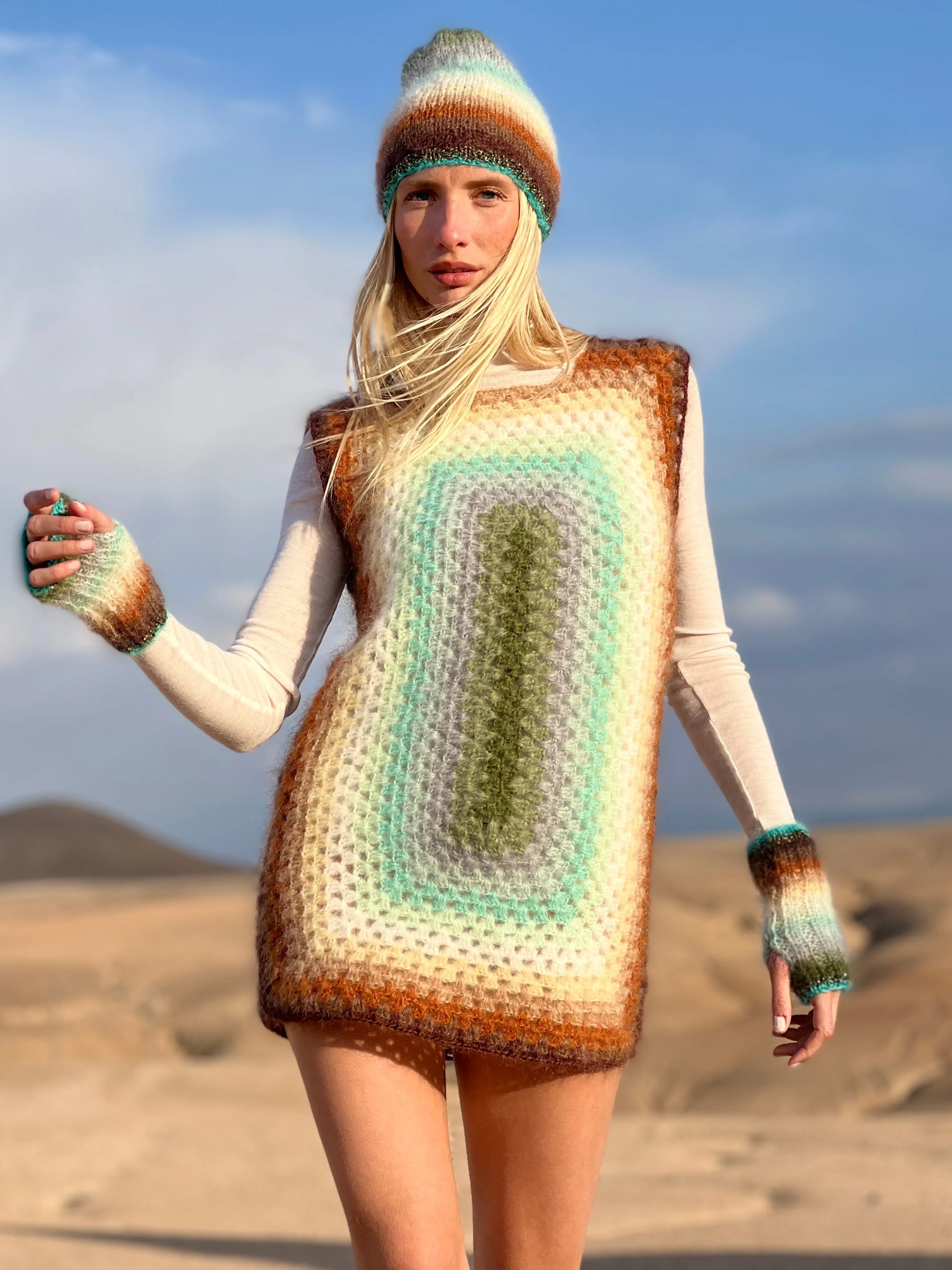 Rose Carmine Dresses-DRESS COLORSHOT CHOCO / KAKI