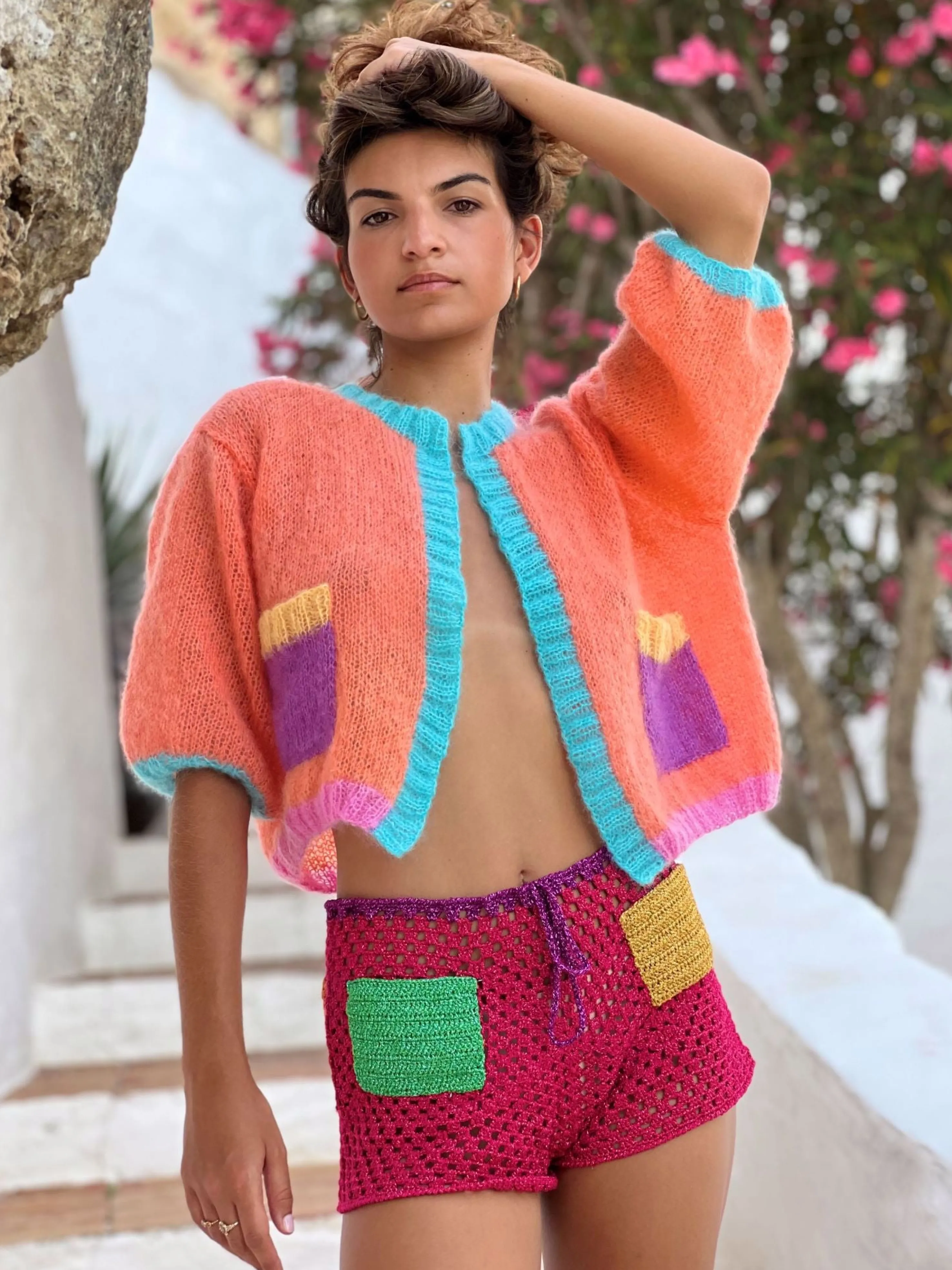 Rose Carmine Bottoms-SHORTS CANDY FUCHSIA