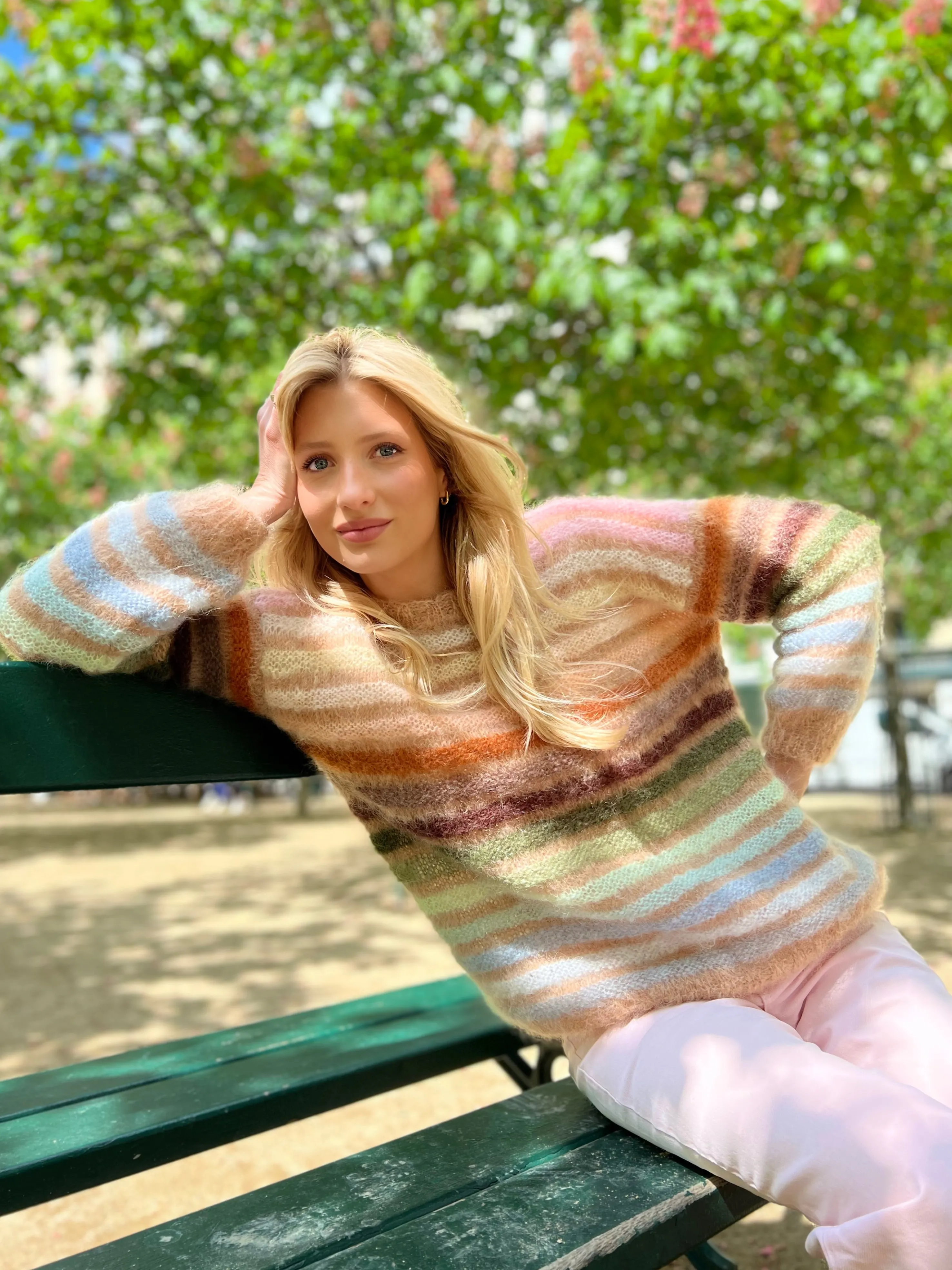 Rose Carmine Sweaters-SWEATER MELODIE BEIGE