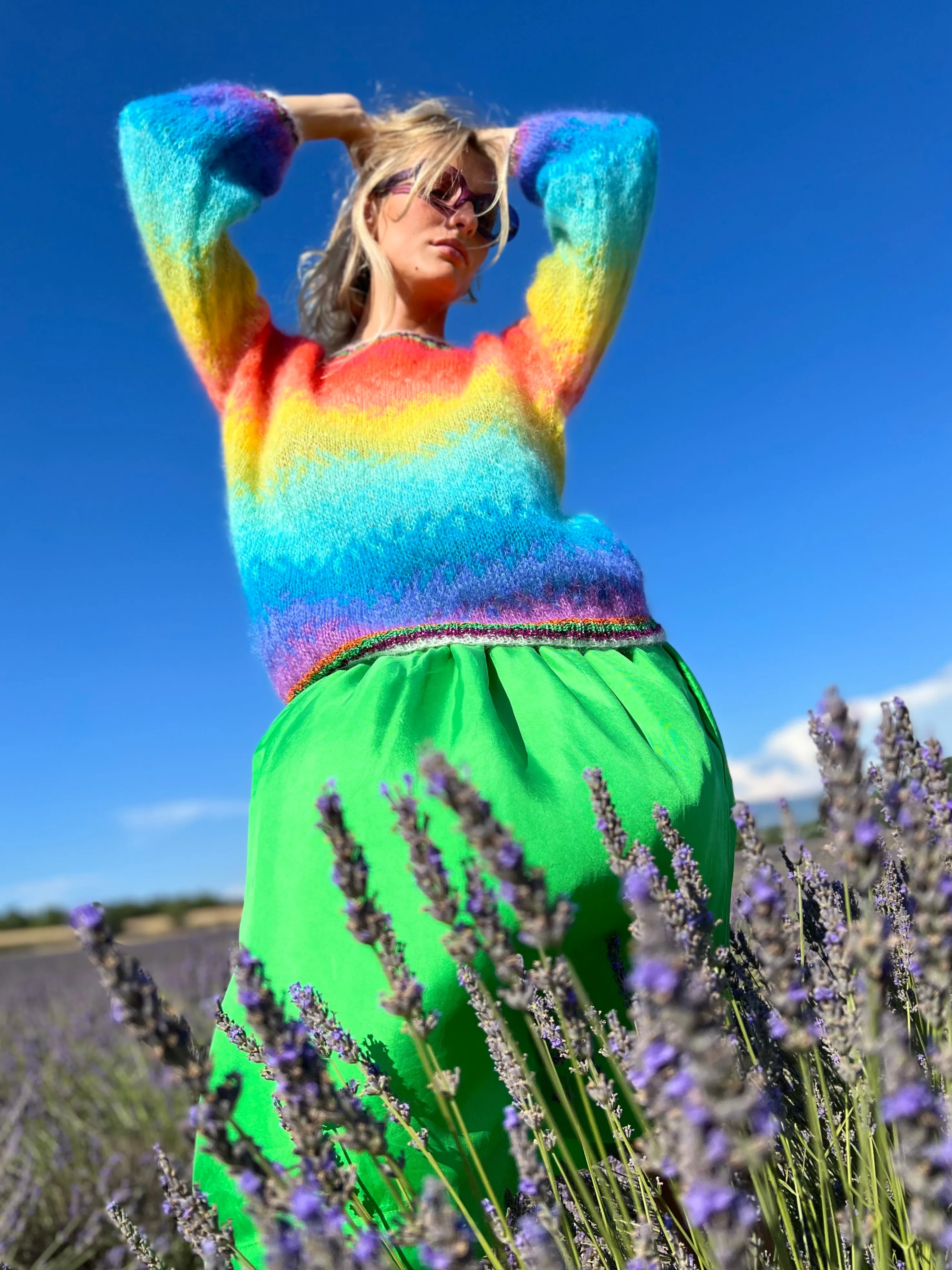 Rose Carmine Sweaters-STRONG TIE&DYE SWEATER 12 COLORS (Spring / Summer)