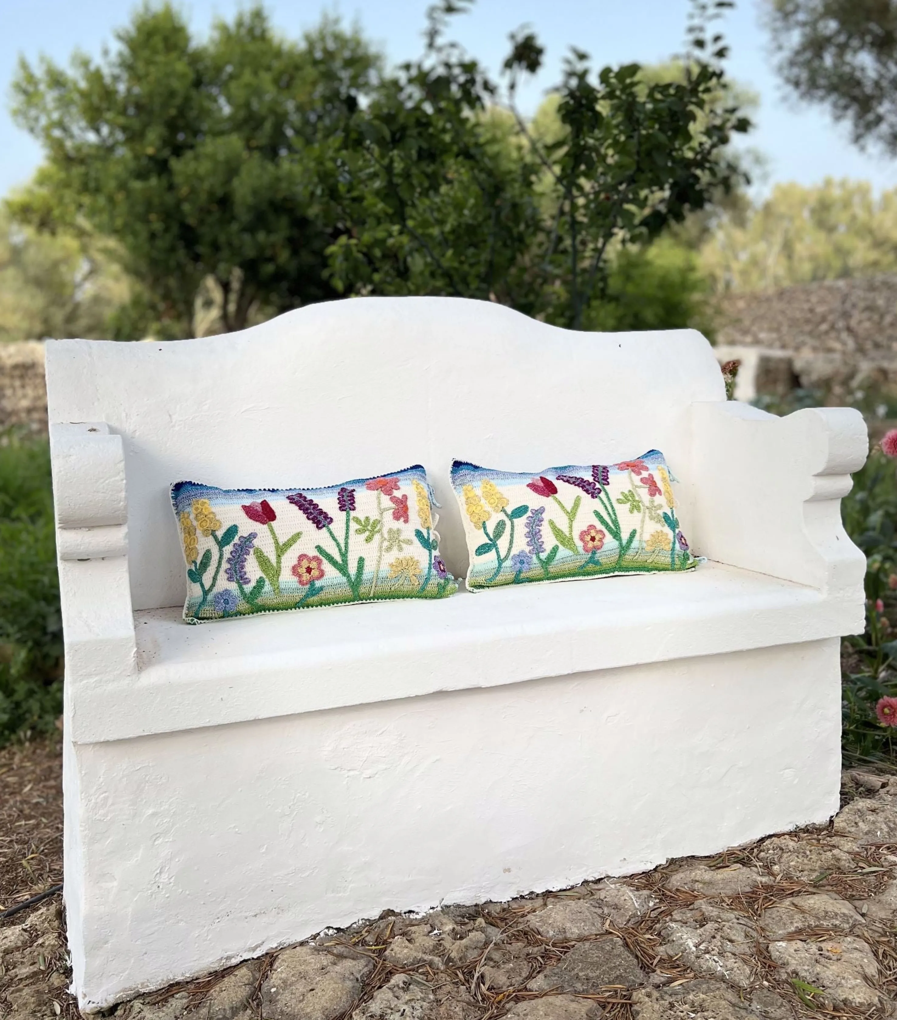 Rose Carmine Accessories-PILLOW GARDEN PARTY