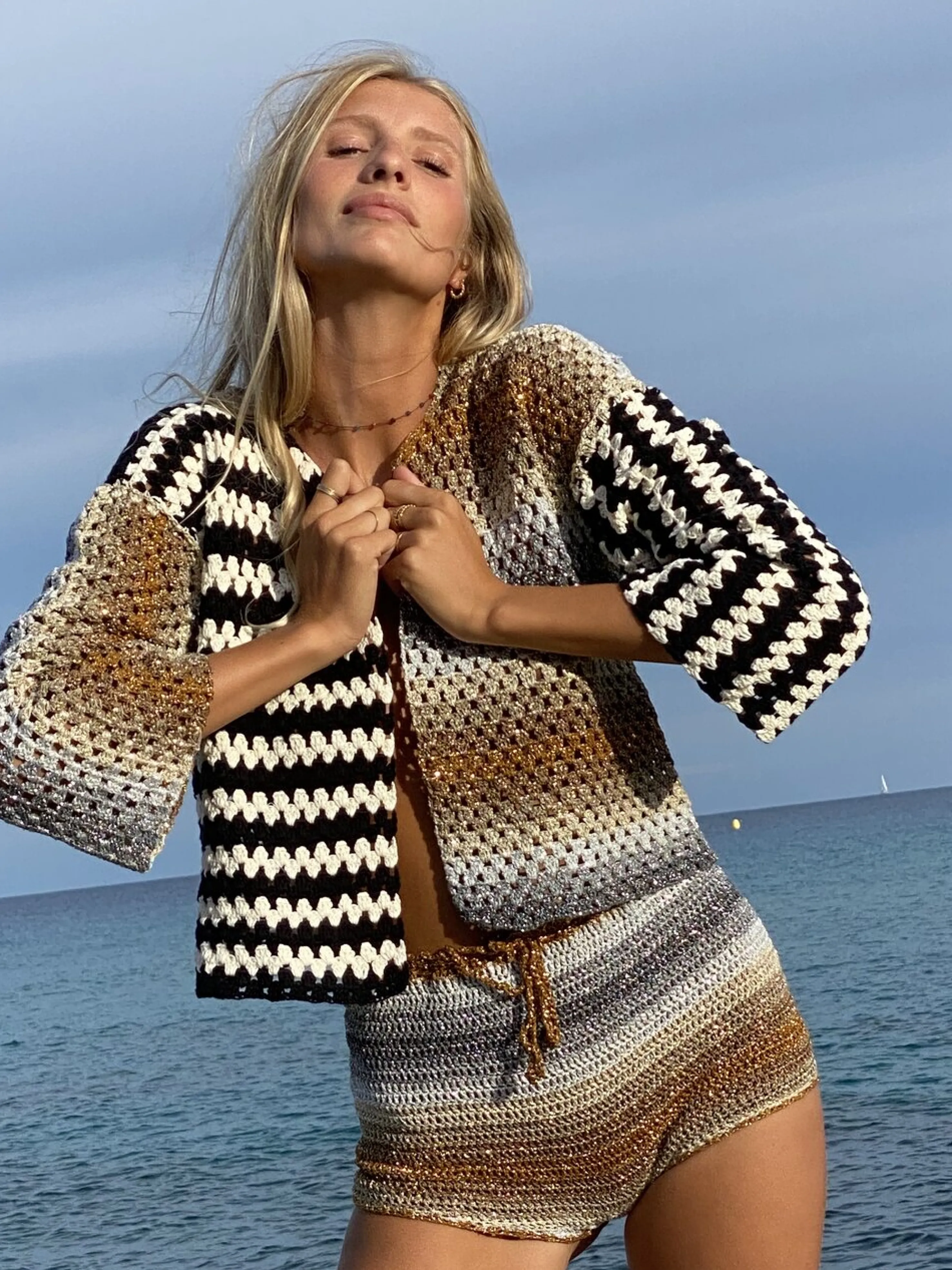 Rose Carmine Iconics|Boleros-GOLD & SILVER JOKER BOLERO