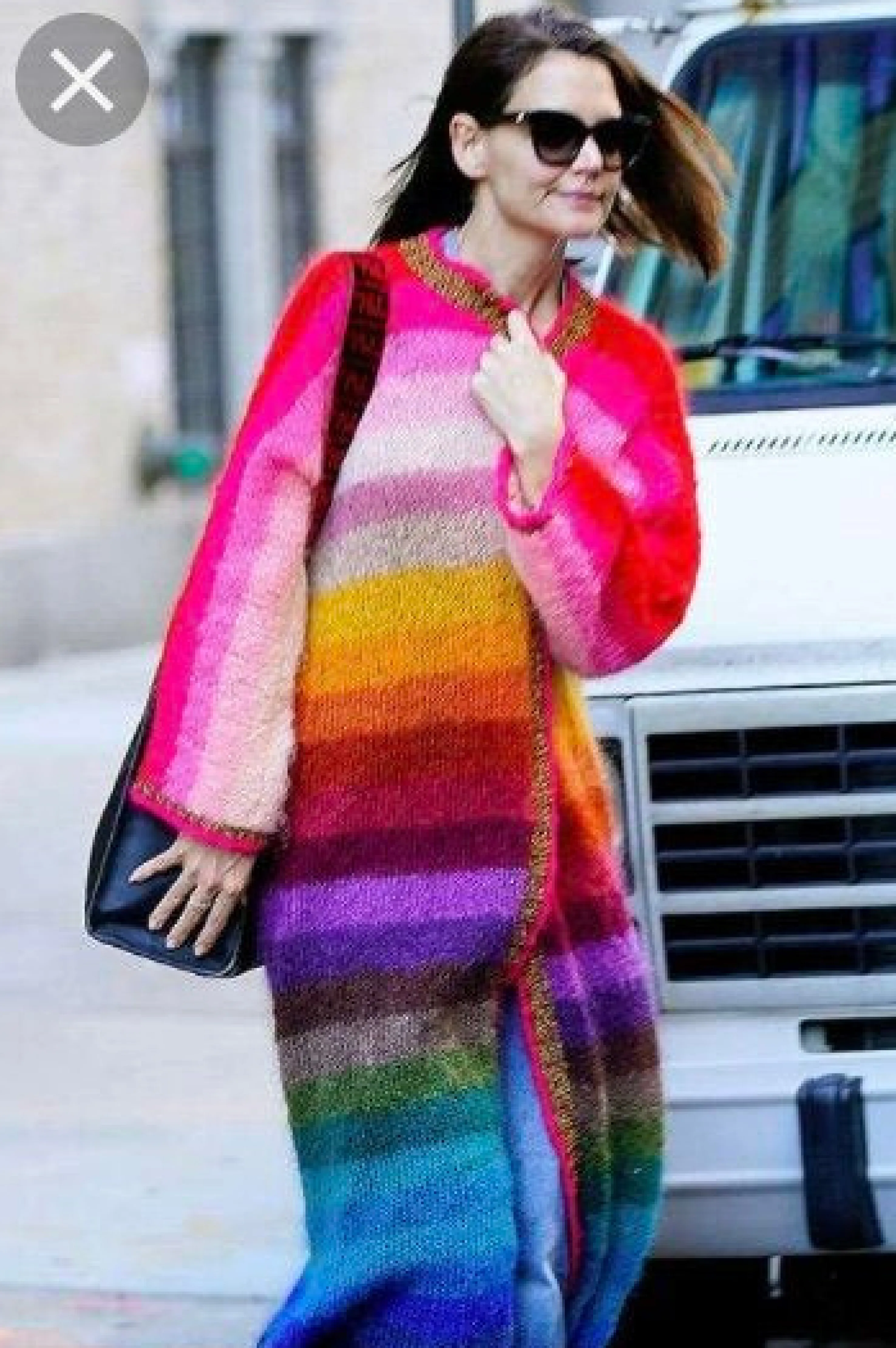 Rose Carmine Iconics|Coats-COAT STRIPES MULTICOLOR