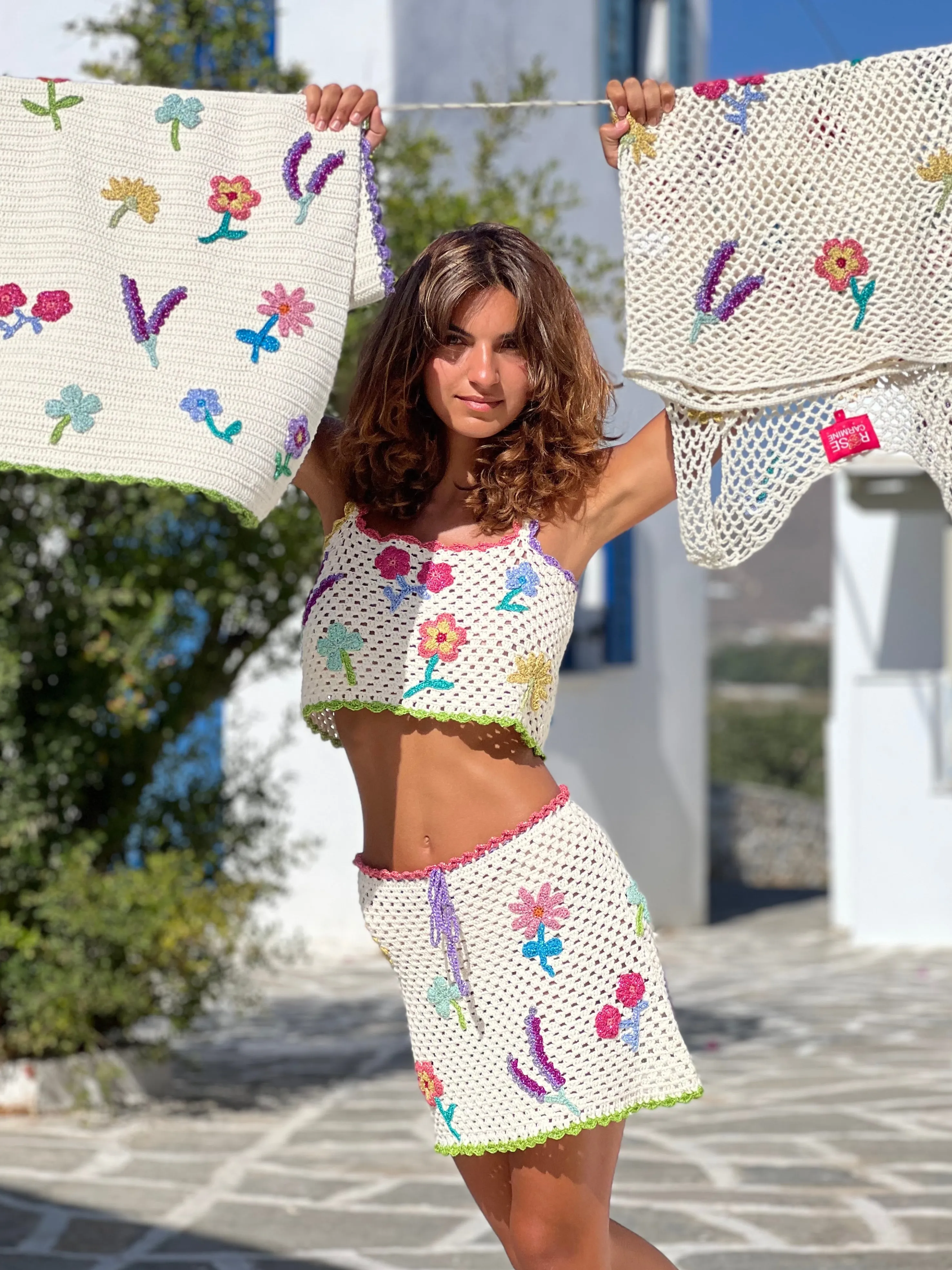 Rose Carmine Tops-BRASSIERE BLOOM